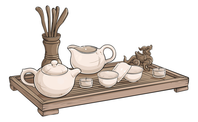 茶韻繪心 手繪茶具設計素材的藝術(shù)魅力